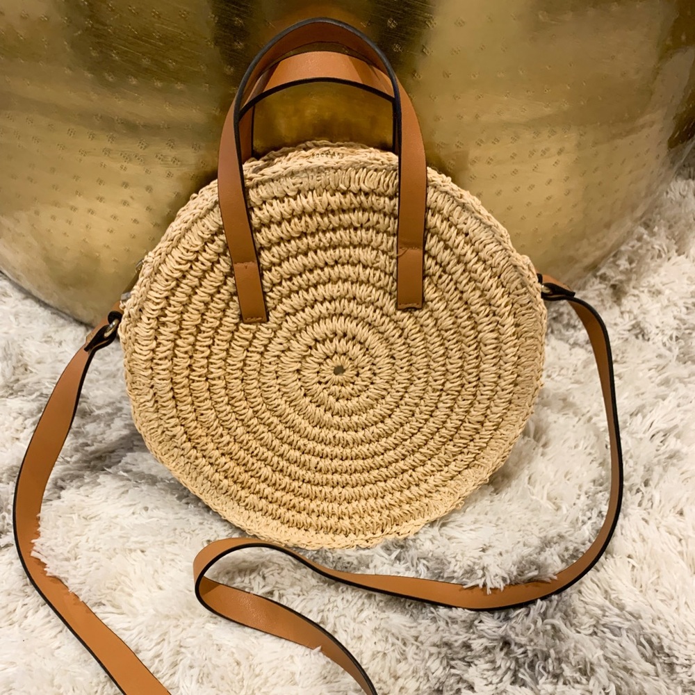 H&M straw crossbody.